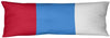 Houston Throwback Football Stripes Body Pillow (W/rmv Insert) Blue Graphic Modern Contemporary Fleece Microfiber Single Removable Cover