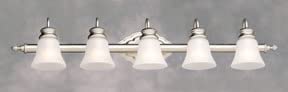 Forte Lighting 5018-05 5 Light 40" Wide Bathroom Fixture from the Bath Collectio