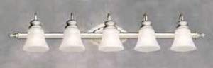 Forte Lighting 5018-05-55 5-Light Traditional Vanity Fixture Brushed Nickel