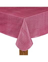 Lintex Cafe Deauville Burgundy II 60x84 Oblong (Rectangle) Vinyl Tablecloth 60x84 - Burgundy