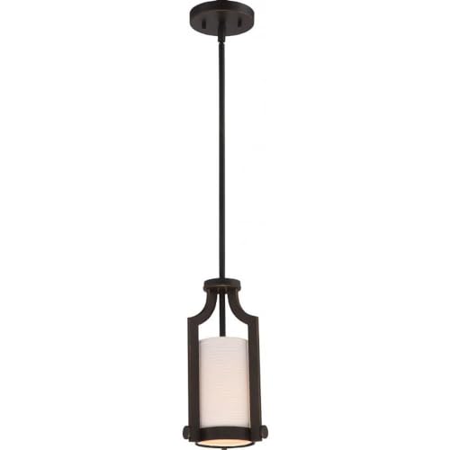 Nuvo 60/5889 One Light Mini Pendant 6.5 Inches Bronze/Dark