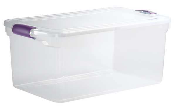 Value Brand 3441GRPRCL.06 Storage Tote Polypropylene Clear 64 Qt.