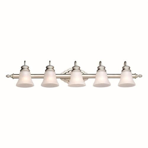 Forte Lighting 5018-05-55 5-Light Traditional Vanity Fixture Brushed Nickel