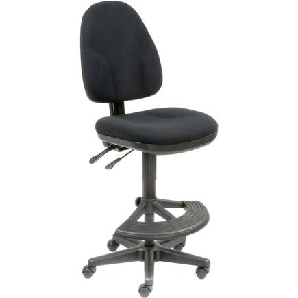 Work Stool - Fabric - 180176; Footrest - Black