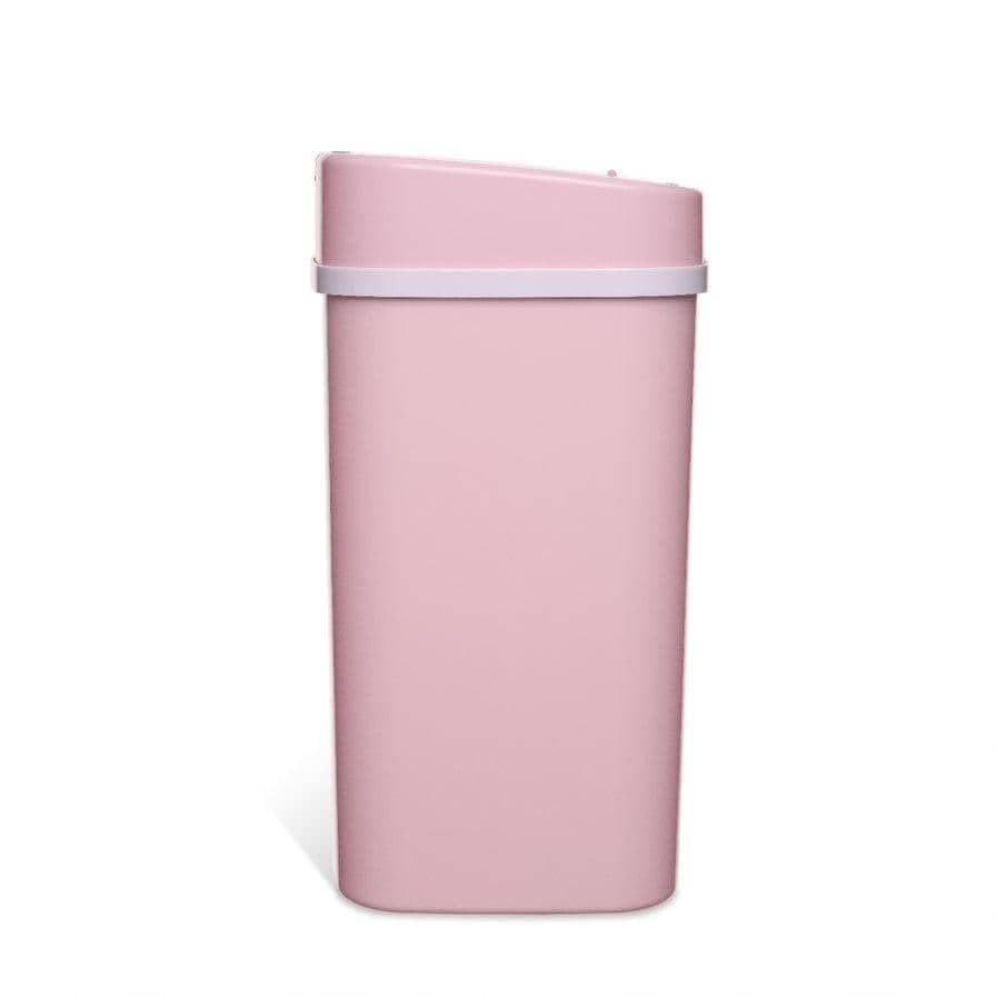 Motion Sensor Pink 3.2-gal Trash an Rectangle Plastic Fingerprint Proof Quiet