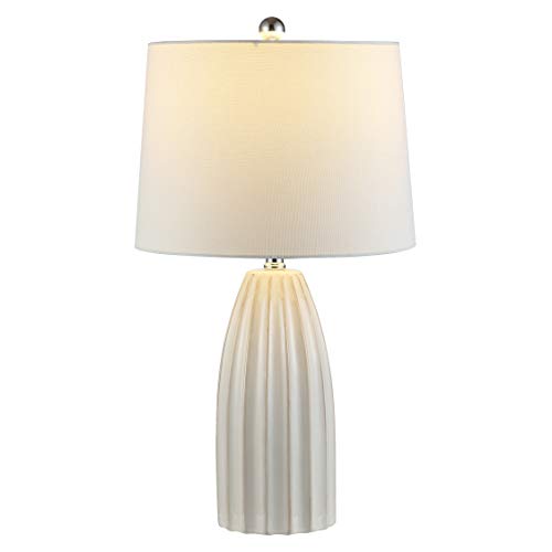 SAFAVIEH Lighting Collection Kayden Modern Ivory Ceramic 26-inch Bedroom