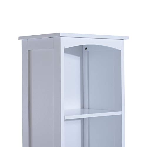 67" Free Standing Bathroom Tower Storage Cabinet Space Saving Floor Organizer - Diamond Home USA