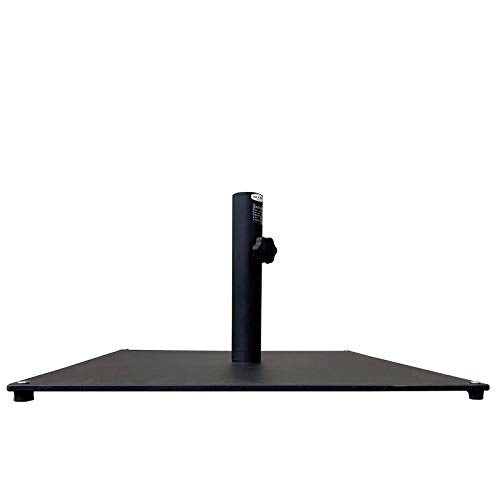 Steel Umbrella Base Black - 50 Lbs. Square