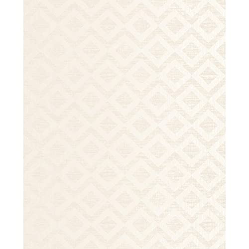 Cream Geometric Wallpaper 20.5in X Modern Contemporary Paper Washable