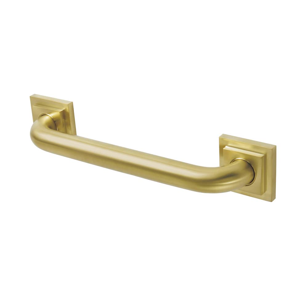 Kingston Brass DR614127 Claremont 12" Decorative Grab Bar Brushed Brass