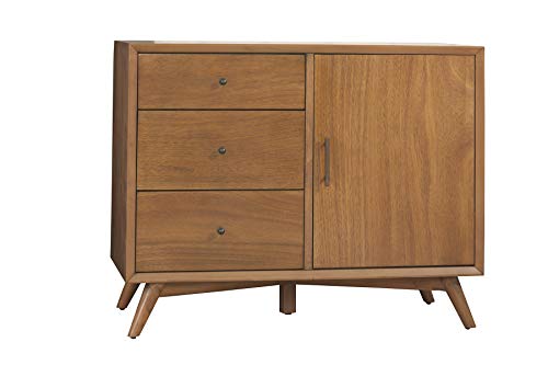 Alpine Furniture Flynn Mid Century Accent Cabinet 40" W x 19" D x 32" H Acorn - Diamond Home USA