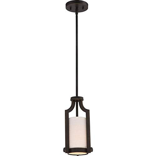 Nuvo 60/5889 One Light Mini Pendant 6.5 Inches Bronze/Dark