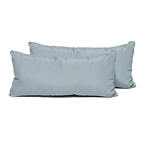 TK Classics PILLOW-SPA-R-2x Outdoor Pillow 11"x22" Spa 2 Count