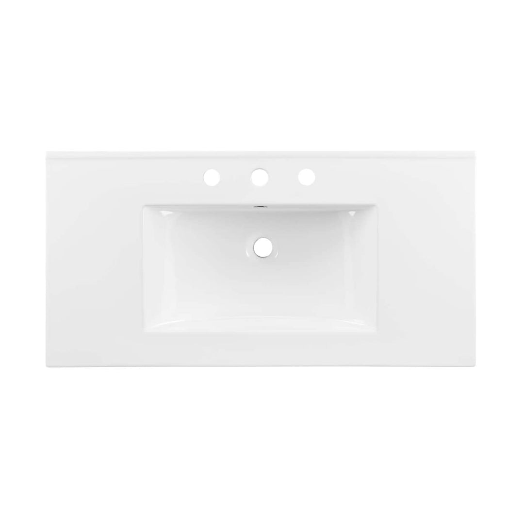 Modway EEI-4203-WHI Cayman 36" Bathroom Sink White