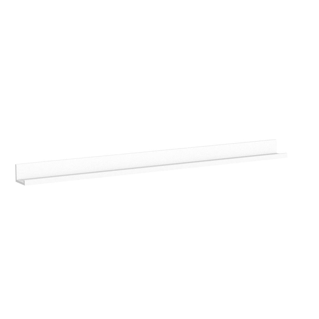 InPlace 72" W x 4.5" D x 3.5" H White Picture Ledge Shelf 9602058E