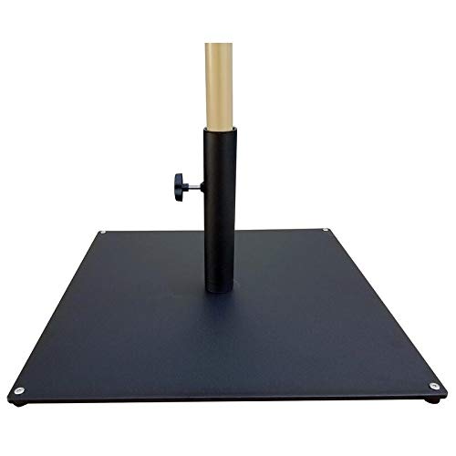 Steel Umbrella Base Black - 50 Lbs. Square