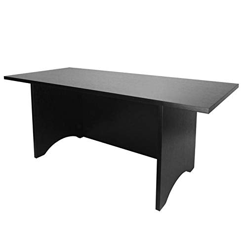 Tall Miracle Desk Portable Black Finish Modern Contemporary Rectangular Wood