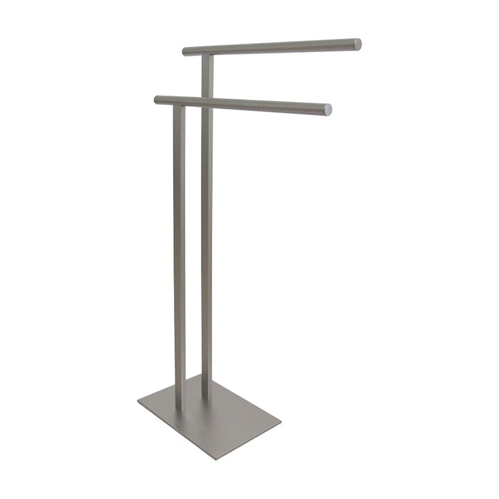 Kingston Brass SCC6038 Edenscape Double L Shape Pedestal Towel-Holder Brushed Brushed Nickel