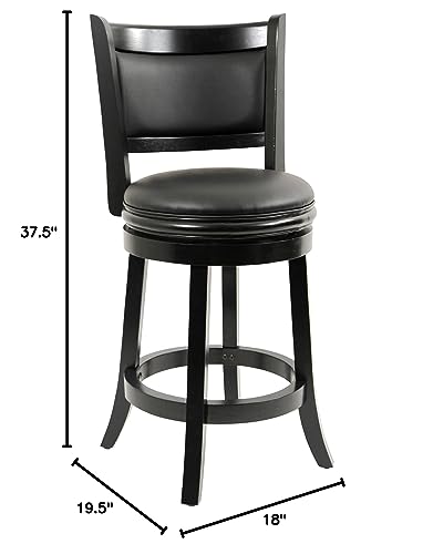 Boraam Augusta Stool Counter Height Black/Cherry