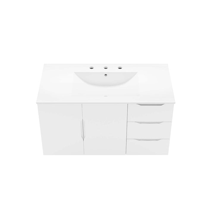 Modway Vitality 36" Bathroom Vanity 36 Inch White White