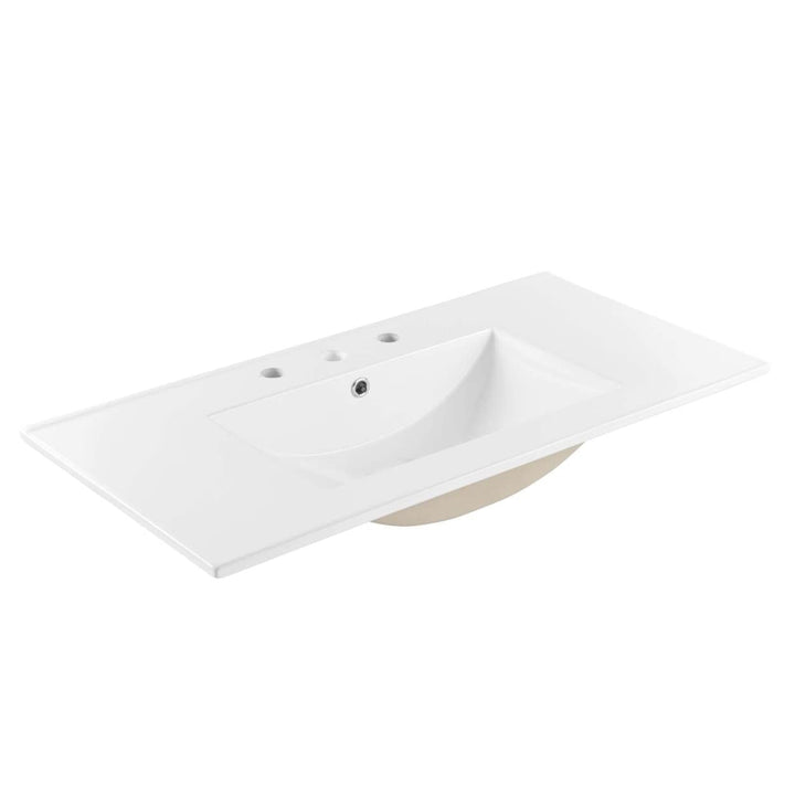 Modway EEI-4203-WHI Cayman 36" Bathroom Sink White