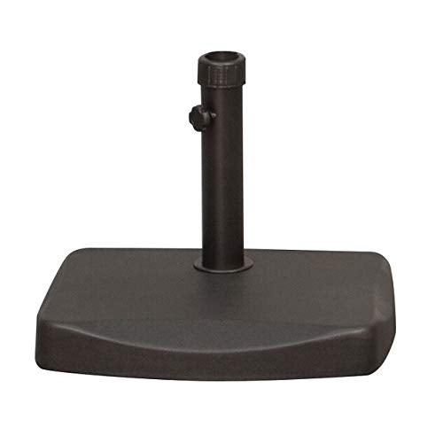 50lb Half Umbrella Base Black Anodized Aluminum