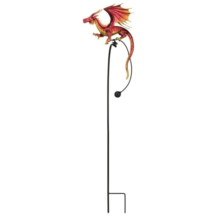 Dragon Rocker Stake Red Metal