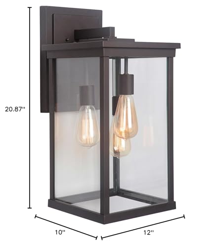 Craftmade Z9734-OBO Riviera Outdoor Wall Mount Sconce Lighting 3-Light 180 Watts