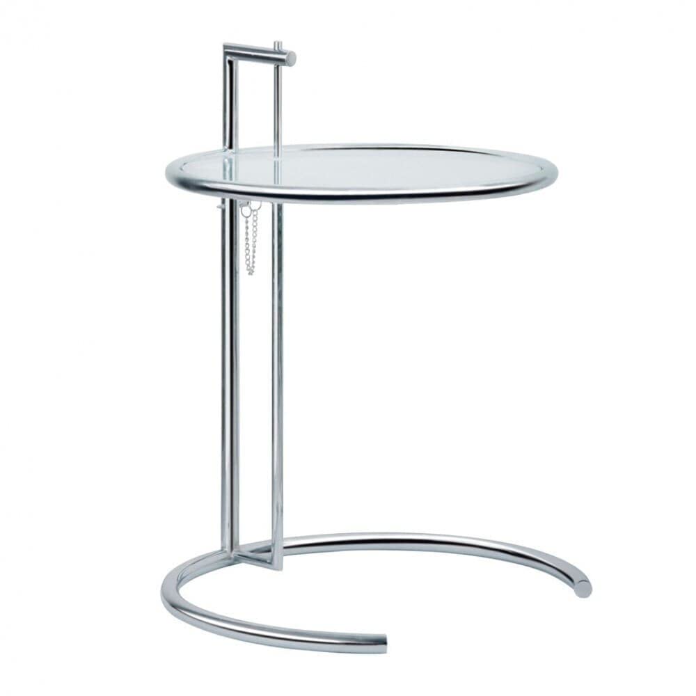 Mod Made Eileen End Table Side Table Adjustable Height Silver