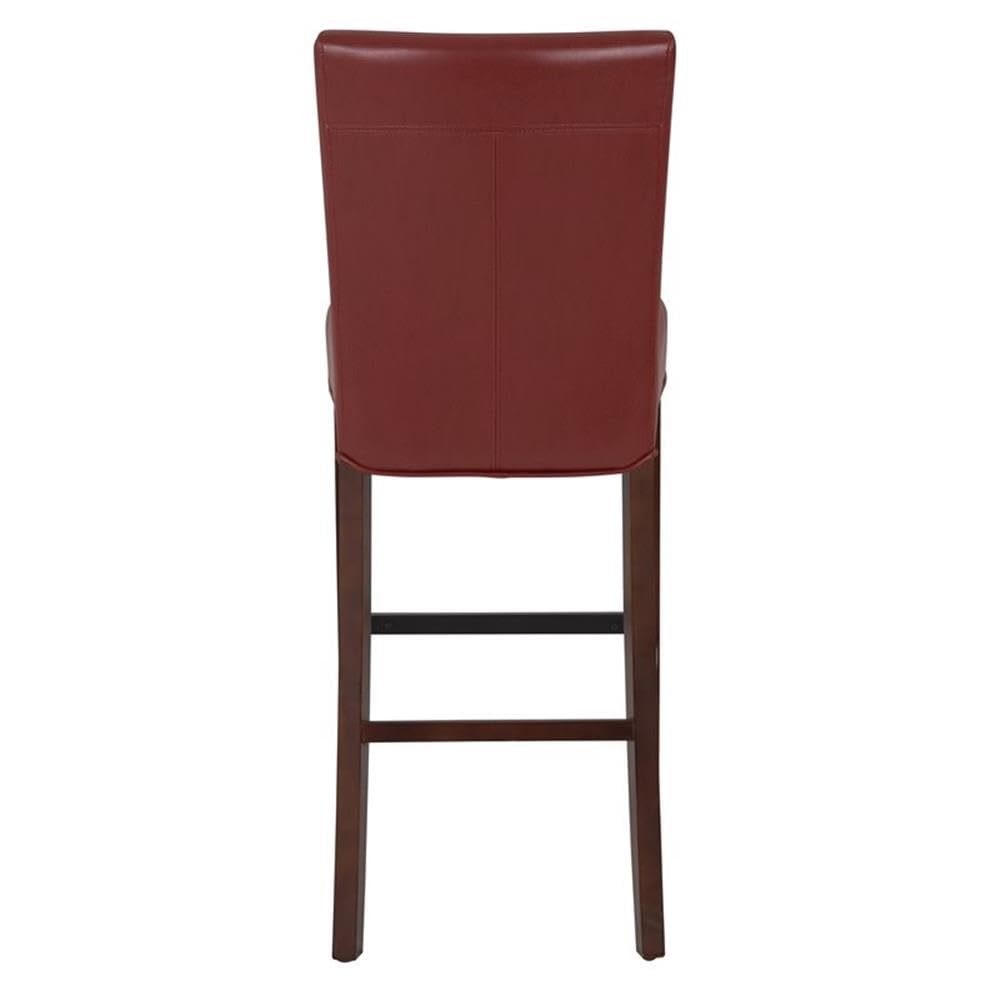 New Pacific Direct Milton Bonded Leather Counter Bar & Counter Stools Dark Brick pomegranate