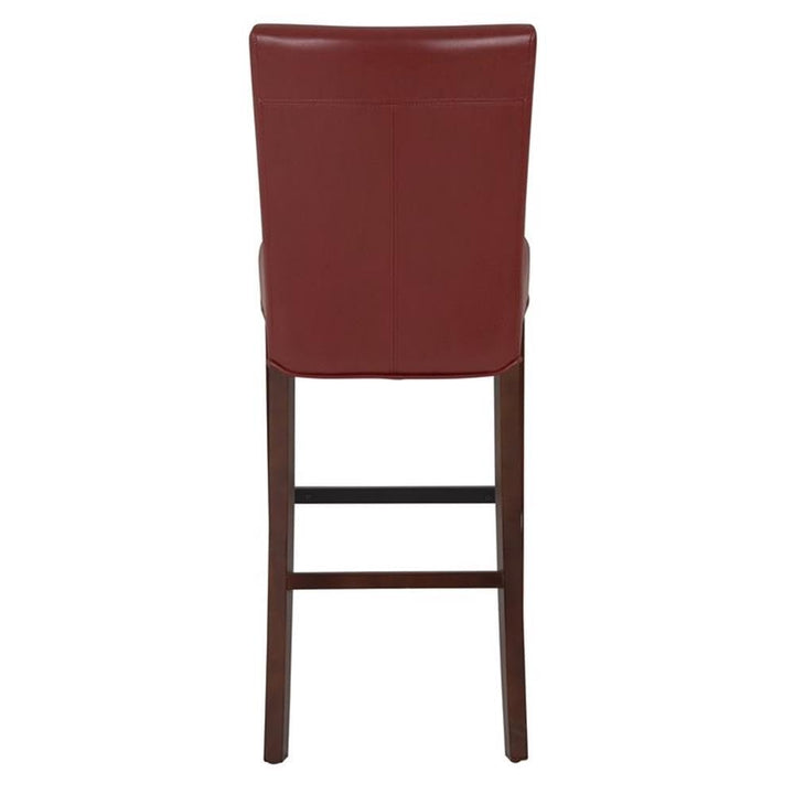 New Pacific Direct Milton Bonded Leather Counter Bar & Counter Stools Dark Brick pomegranate