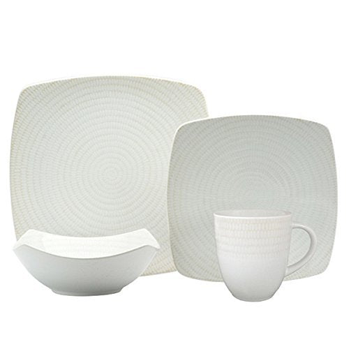 Red Vanilla White Rice 16-piece Dinnerware Set