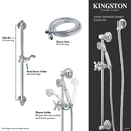 Kingston Brass KAK3327W7 Made to Match Shower Combo Brushed Brass