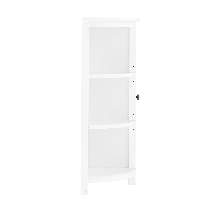 27" w X 28" h Deluxe Storage Cabinet with Shelving White Modern Contemporary MDF - Diamond Home USA