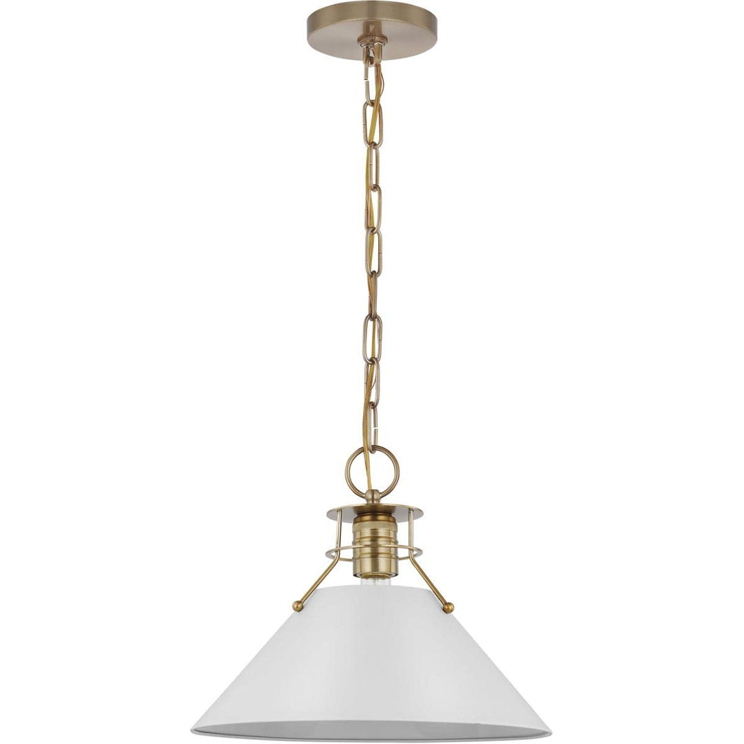 Nuvo Outpost - 1 Light Medium Pendant in Mid-Century Modern Style-10.63 Inches