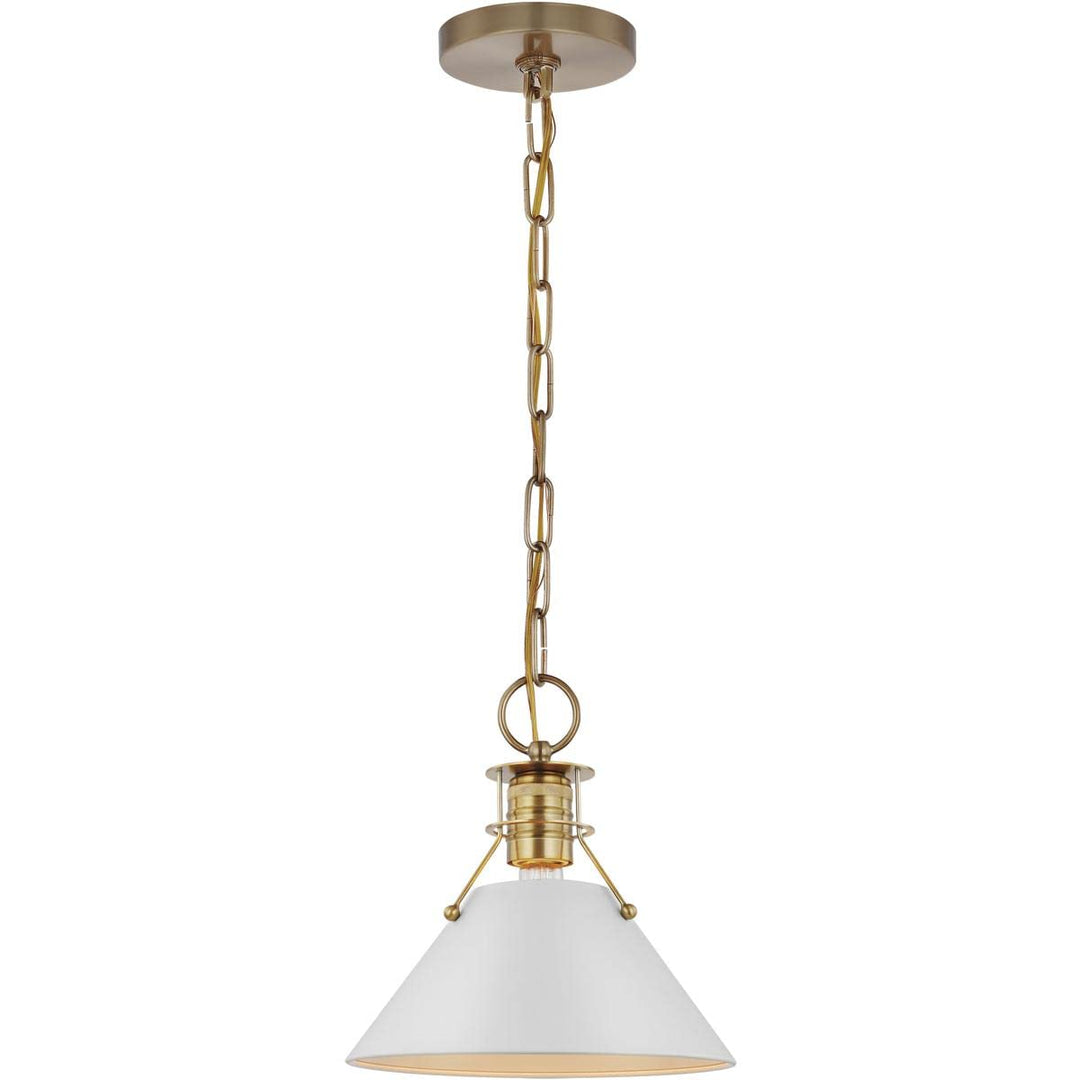 Nuvo Outpost - 1 Light Small Pendant in Mid-Century Modern Style-9.75 Inches