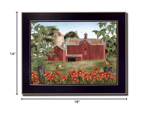 "Summer Days" By Billy Jacobs Printed Wall Art Ready To Hang Framed Poster Black