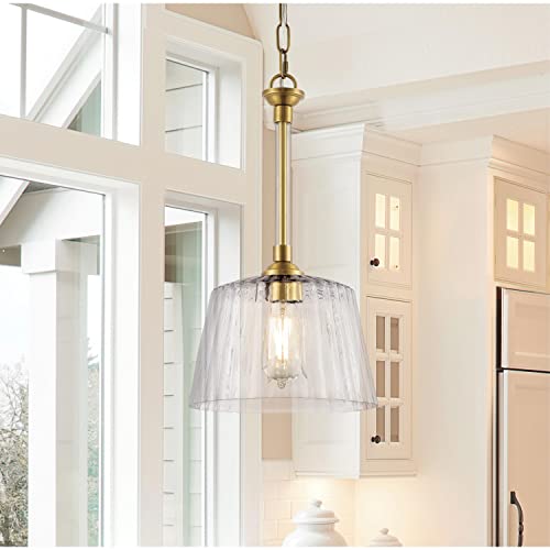 Westinghouse 6130200 Aggie Transitional One Light Indoor Pendant Brushed Brass