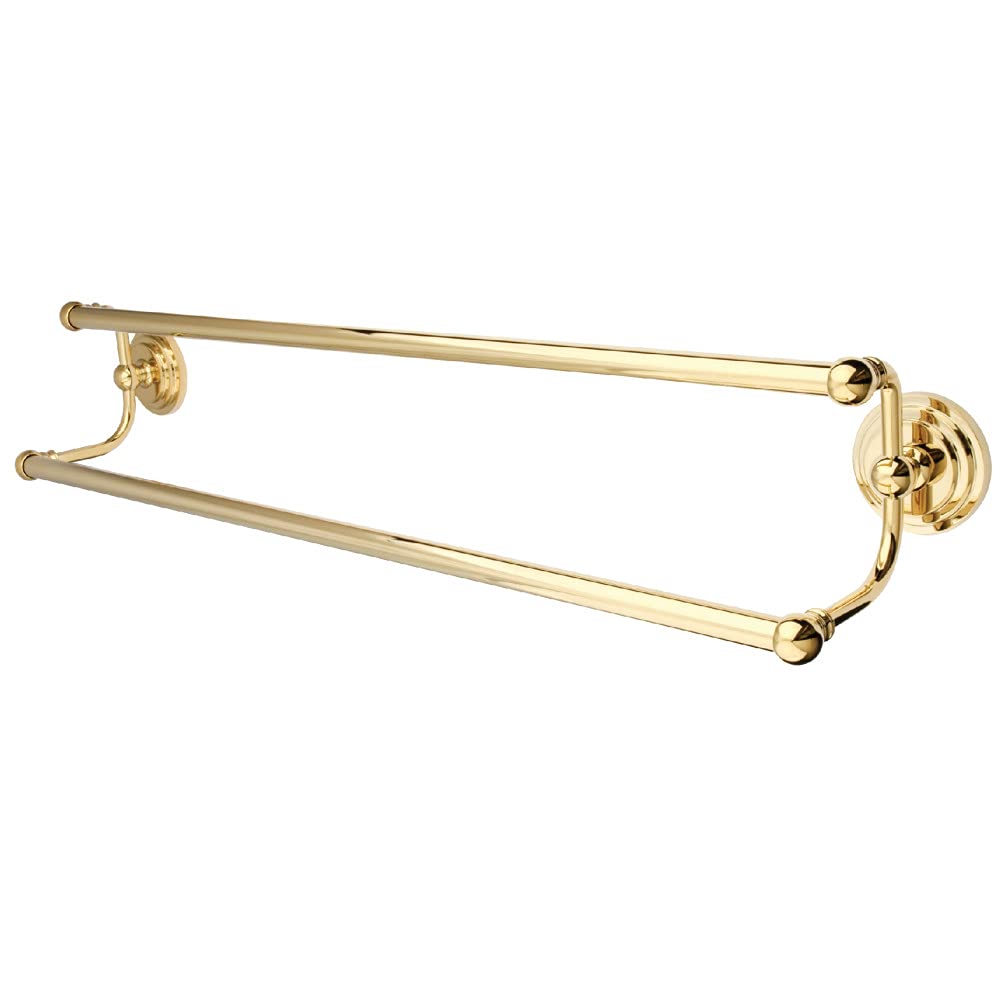 Kingston Brass BA2713PB Milano Dual Towel-Bar 24-Inch Polished Brass