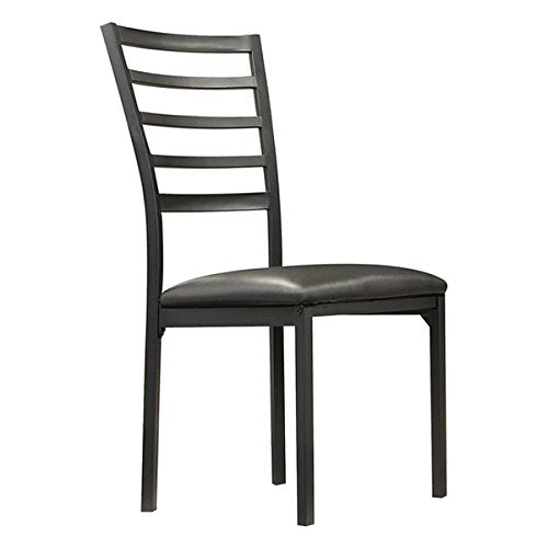 TRIBECCA home Darcy II Espresso Contoured Metal Dining Chairs Set of 4