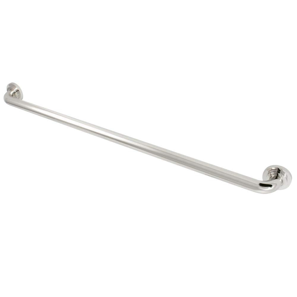 Kingston Brass DR414366 Manhattan 36-Inch X 1-1/4-Inch OD Grab Bar Polished Polished Nickel