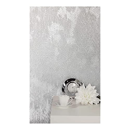 Silver Texture Wallpaper 20.5 X Abstract Modern Contemporary Vinyl