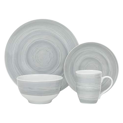 Safdie & Co.Premium Dinnerset DINNERSET 16PCS PRC GREY STONE