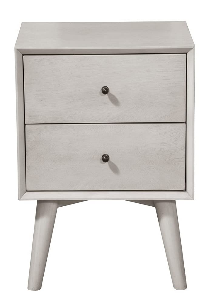 Alpine Furniture Flynn Nightstand Gray - Diamond Home USA