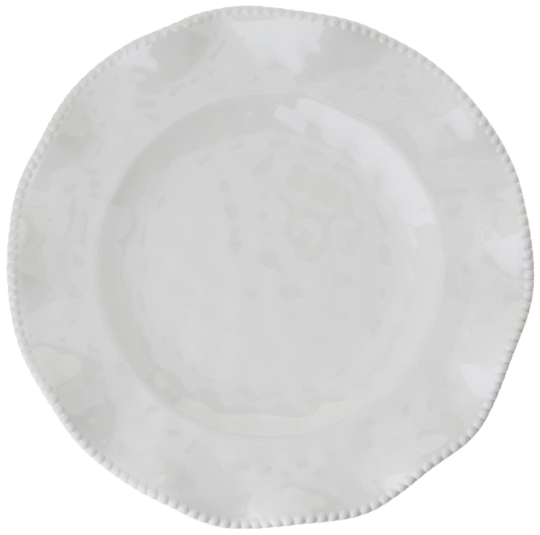 Certified International Perlette Cream Melamine 11" Dinner Plates Set of 4 Beige