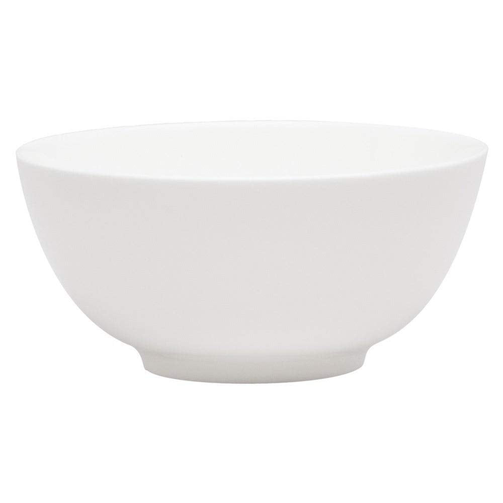 Rice Bowls (Set Of ) White Solid Casual Modern Contemporary Round Bone China