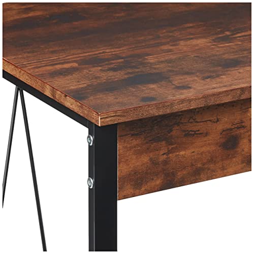 Acme Zaidin Wooden Rectangle Top Writing Desk in Weathered Oak and Black - Diamond Home USA