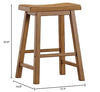 Inspire Q Salvador II Counter Backless Stools (Set of 2) by Classic Oak Oak