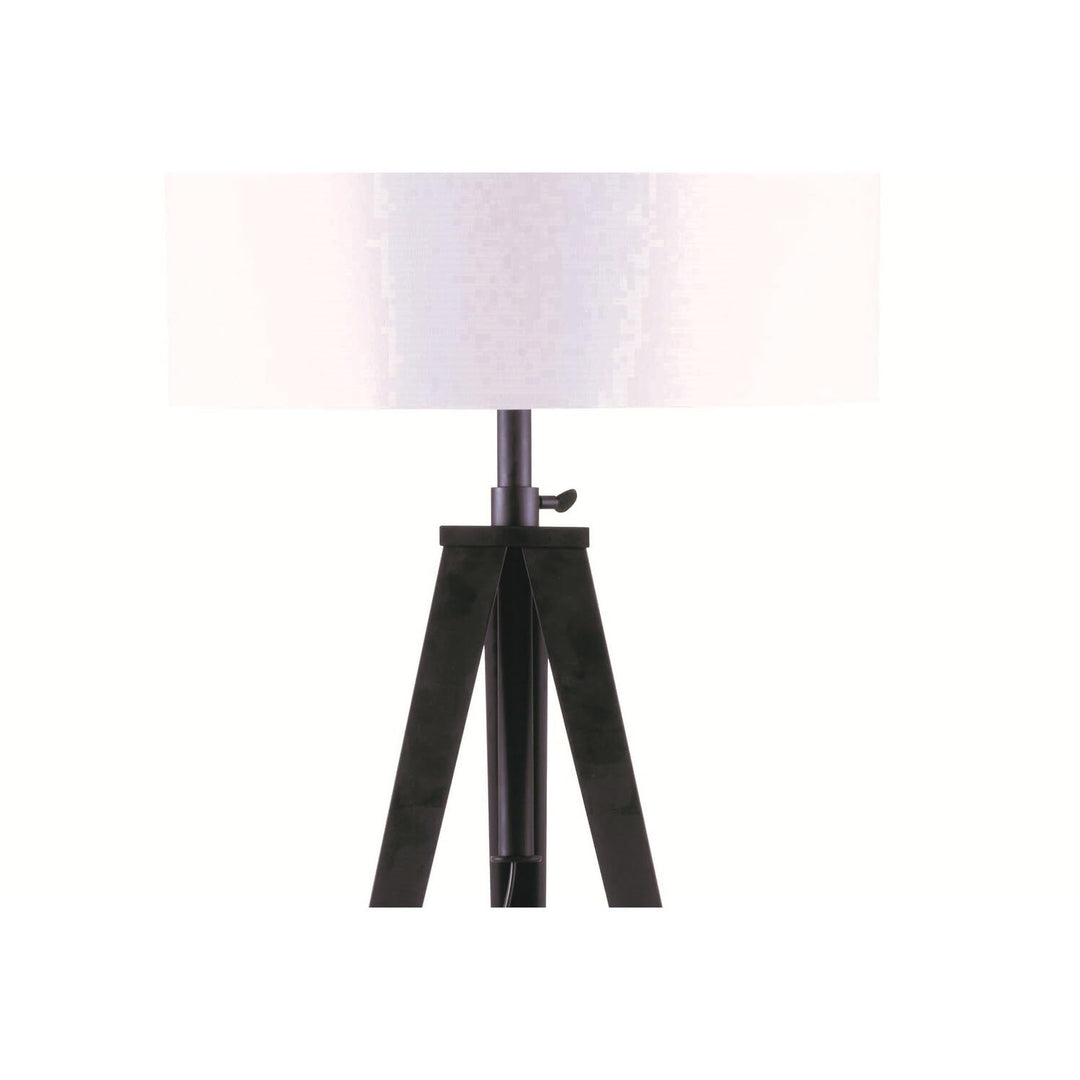 65" Crossed Tripod Floor Lamp Black Modern Contemporary - Diamond Home USA