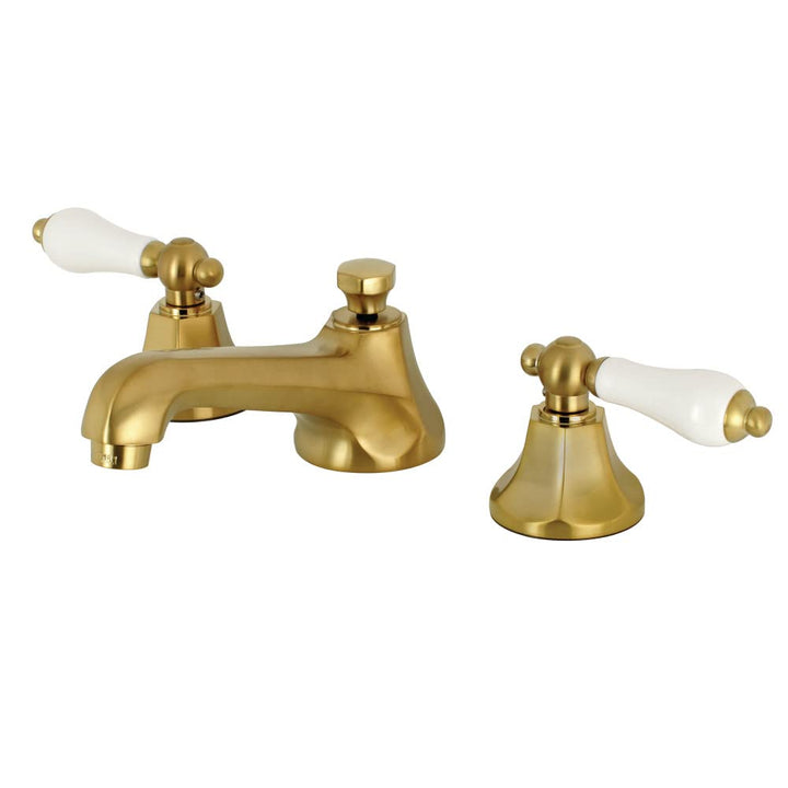 Kingston Brass KS4467PL 8 in. Widespread Bathroom Faucet Brushed Brass